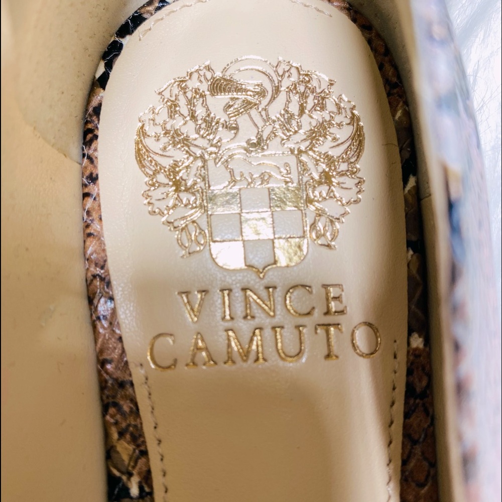 Vince Camuto Snake Print Loafers in Brown, Tan, Black, Cream - Picture 2 of 4